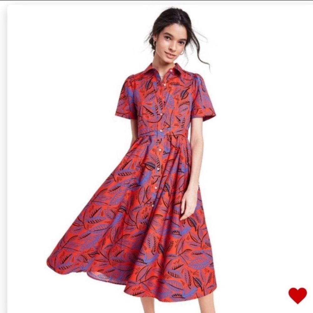ALEXIS x Target Tropical Leaf Midi Dress L…